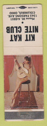 Matchbook Cover - Kit Kat Nite Club Columbus OH pinup WEAR