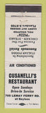 Matchbook Cover - Cusanelli's Restaurant WEAR
