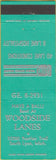 Matchbook Cover - Woodside Lanes Bowling South Lyon MI