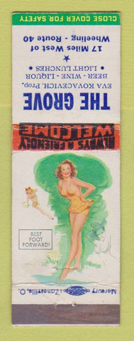 Matchbook Cover - The Grove Wheeling IL? Pinup