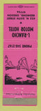 Matchbook Cover - L Rancho Motor Hotel Redmond OR girlie PINK WEAR