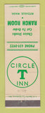 Matchbook Cover - Circle T Inn Ranch Room Ritzville WA