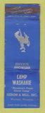 Matchbook Cover - Camp Washakie Worland WY WORN