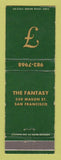 Matchbook Cover - The Fantasy San Francisco CA WEAR