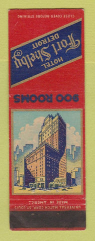 Matchbook Cover - Hotel Fort Shelby Detroit MI WEAR