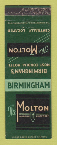 Matchbook Cover - Hotel Molton Birmingham WEAR