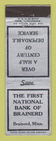 Matchbook Cover - First National Bank Brainerd MN