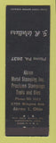 Matchbook Cover - GR Walters Akron OH Metal Stamping Tools