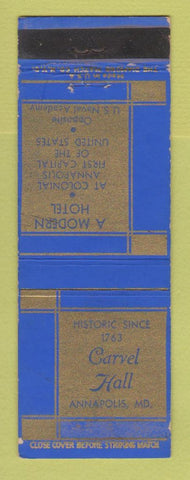 Matchbook Cover - Carvel Hall Annapolis MD WEAR