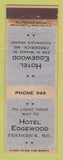 Matchbook Cover - Hotel Edgewood Frederick MD WEAR