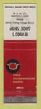 Matchbook Cover - Florsheim Shoes Irving's Bronx NY