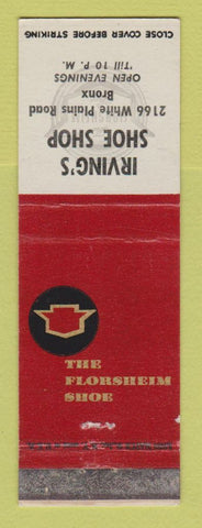Matchbook Cover - Florsheim Shoes Irving's Bronx NY