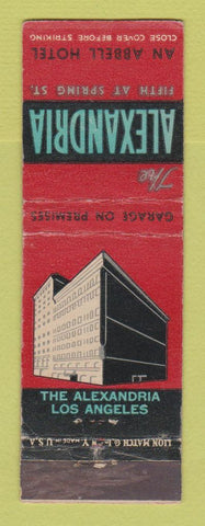 Matchbook Cover - Alexandria Hotel Los Angeles CA
