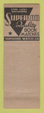 Matchbook Cover - Joe Croisdale Superior Match Austin TX Christmas
