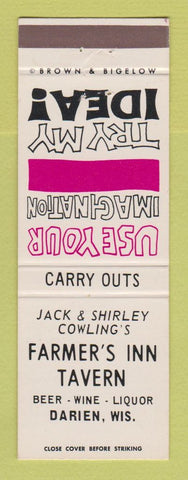 Matchbook Cover - Farmer's Inn Tavern Darien WI