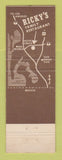 Matchbook Cover - Ricky's Family Restaurant San Diego CA