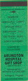 Matchbook Cover - Arlington VA Hospital Gift Shop green