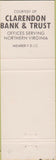 Matchbook Cover - Arlington VA Hospital Gift Shop green