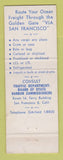Matchbook Cover - San Francisco CA Port WEAR