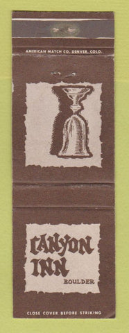 Matchbook Cover - Canyon Inn Boulder Colorado