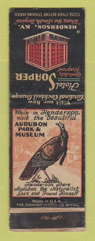 Matchbook Cover - Hotel Soaper Henderson KY WEAR