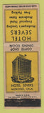 Matchbook Cover - Hotel Severs Muskogee OK WEAR