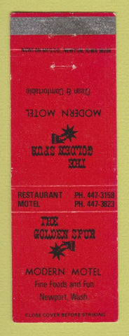 Matchbook Cover - Golden Spur Motel Newport WA