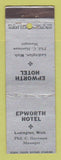 Matchbook Cover - Epworth Hotel Ludington MI