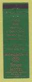 Matchbook Cover - Meredith's Gorge Motel Hood River OR