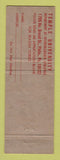 Matchbook Cover - Temple University Football Schedule 1964 Philadelphia PA