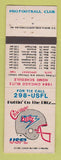Matchbook Cover - Chicago Blitz USFL Schedule 1984 WEAR