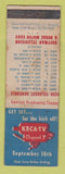 Matchbook Cover - KECA TV Football Schedule Hoffman Dodge WEAR