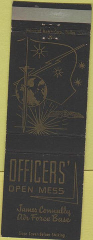 Matchbook Cover - Officers' Open Mess James Connally USAF