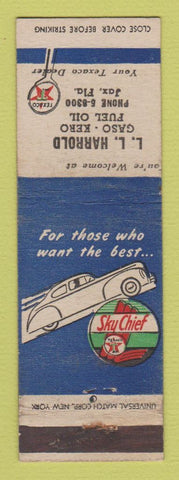 Matchbook Cover - Texac oil gas LL Harrold Jacksonville FL
