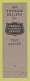 Matchbook Cover - Texac oil gas LL Harrold Jacksonville FL