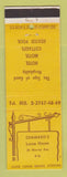 Matchbook Cover - Chamard's Lorne House Murray Bay QC