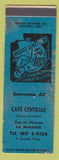 Matchbook Cover - Cafe Centrale La Malbaie QC WORN