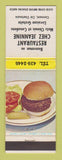 Matchbook Cover - Restaurant Chez Jeannine Charlevoix QC