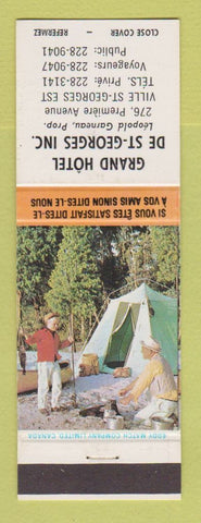 Matchbook Cover - Grand Hotel De St Georges QC