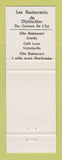 Matchbook Cover - Luxor Victoriaville QC