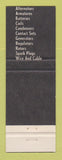 Matchbook Cover - Prestolite Auto Parts Daoust Patenaude Valleyfield QC