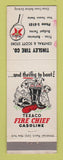 Matchbook Cover - Texaco oil gas Tinsley Tire WEAR