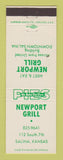 Matchbook Cover - Newport Grill Salina KS
