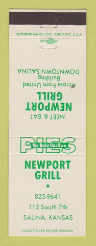 Matchbook Cover - Newport Grill Salina KS