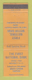 Matchbook Cover - First National Bank Smith Center KS WEAR