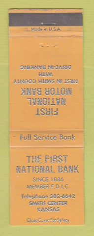 Matchbook Cover - First National Bank Smith Center KS WEAR