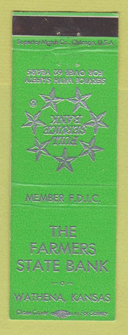 Matchbook Cover - Farmers State Bank Wathena KS