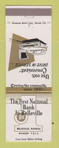 Matchbook Cover - First National Bank Belleville KS