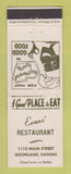 Matchbook Cover - Evans' Restaurant Goodland KS