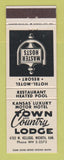 Matchbook Cover - Town and Country Lodge Wichita KS